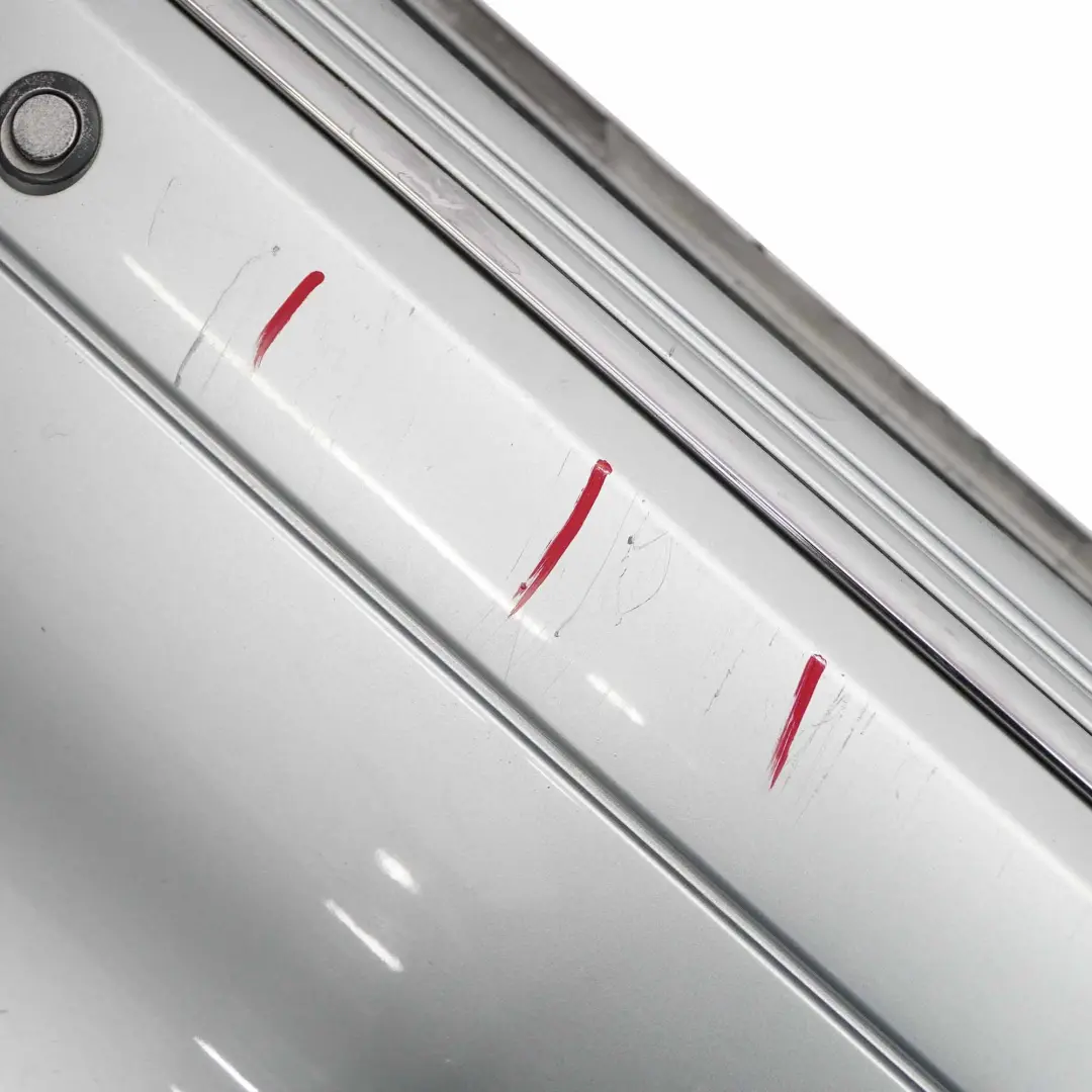 Mercedes W209 Rear Bumper Trim Panel Covering Tellurium Silver Metallic - 762 - SKU A2098850825-TES - Part number A2098850825