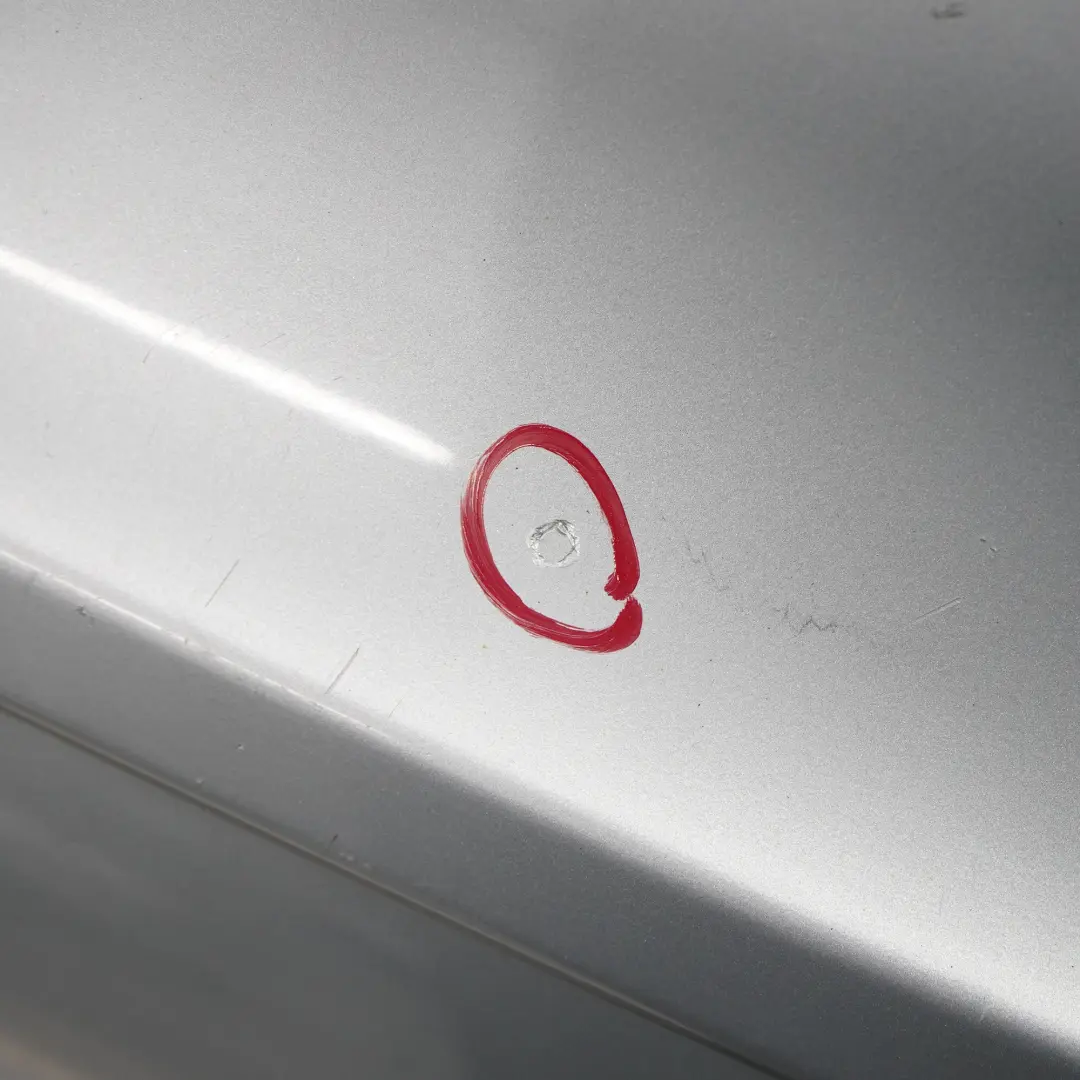 Bumper Trim Panel Covering Tellurium Silver Metallic - 762 to Mercedes W209 Rear with Part number A2098850825 Mercedes W209 Rear Bumper Trim Panel Covering Tellurium Silver Metallic - 762 - SKU A2098850825-TES - Part number A2098850825