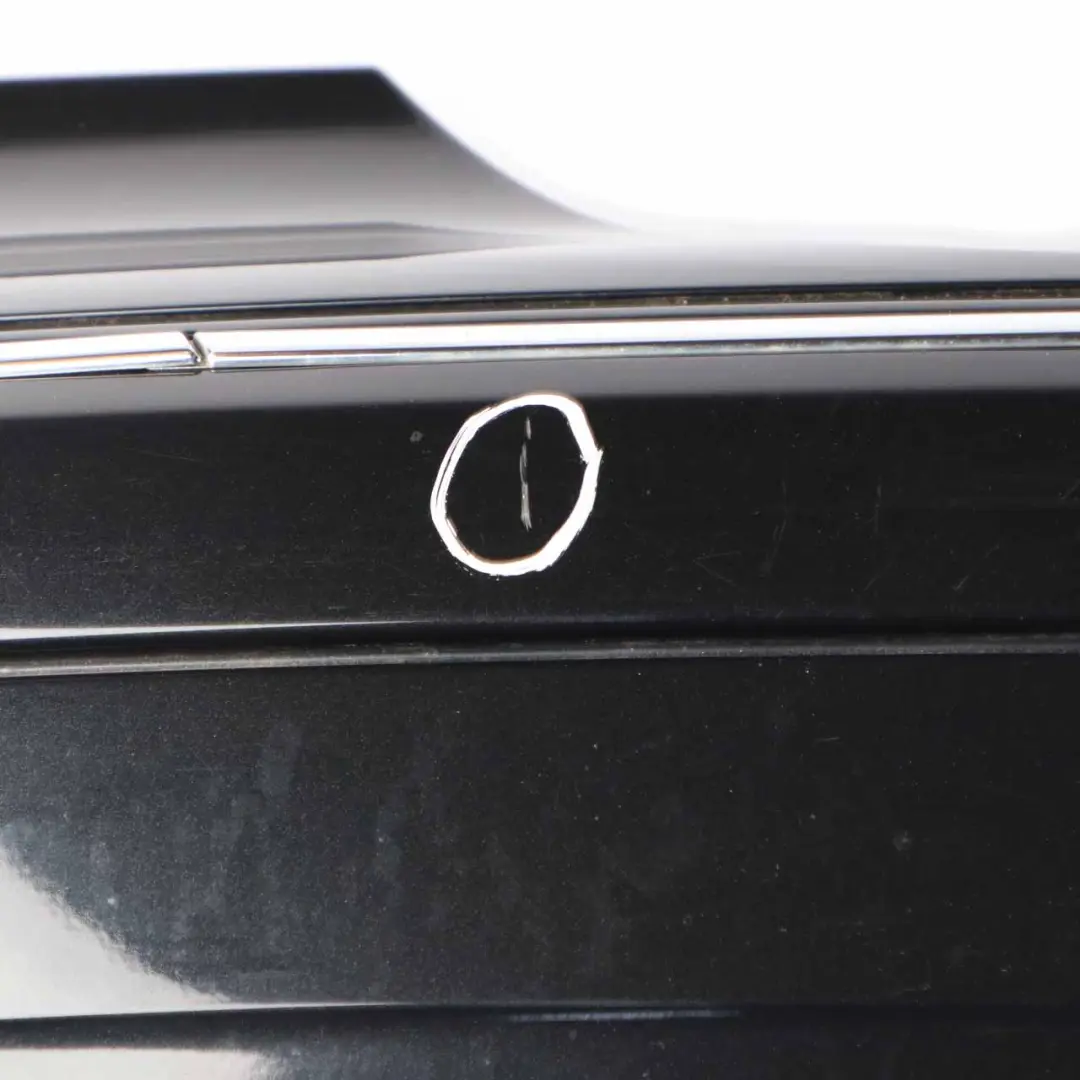 Mercedes W209 Rear Bumper AMG Trim Panel Covering Obsidian Black Metallic - 197 - SKU A2098851725-OB - Part number A2098851725