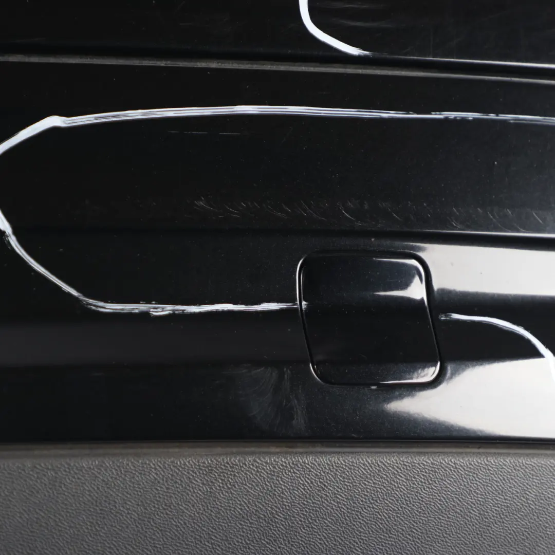 Bumper AMG Trim Panel Covering Obsidian Black Metallic - 197 to Mercedes W209 Rear with Part number A2098851725 Mercedes W209 Rear Bumper AMG Trim Panel Covering Obsidian Black Metallic - 197 - SKU A2098851725-OB - Part number A2098851725