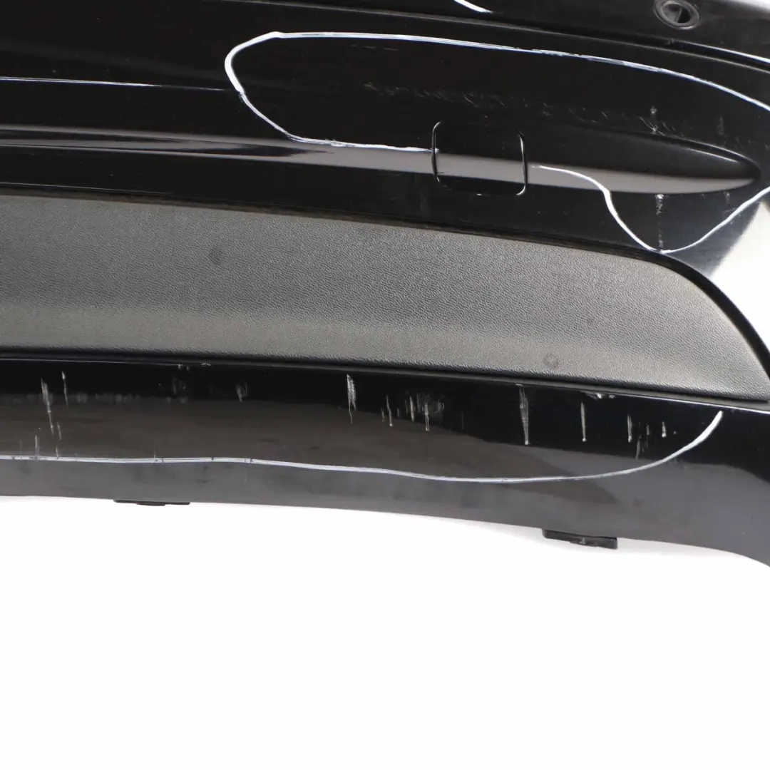 Bumper AMG Trim Panel Covering Obsidian Black Metallic - 197 to Mercedes W209 Rear with Part number A2098851725 Mercedes W209 Rear Bumper AMG Trim Panel Covering Obsidian Black Metallic - 197 - SKU A2098851725-OB - Part number A2098851725