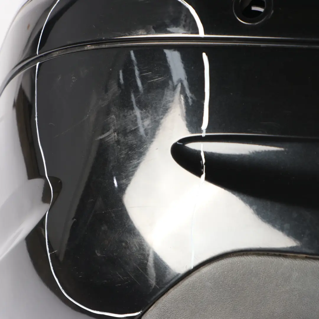 Mercedes W209 Rear Bumper AMG Trim Panel Covering Obsidian Black Metallic - 197 - SKU A2098851725-OB - Part number A2098851725