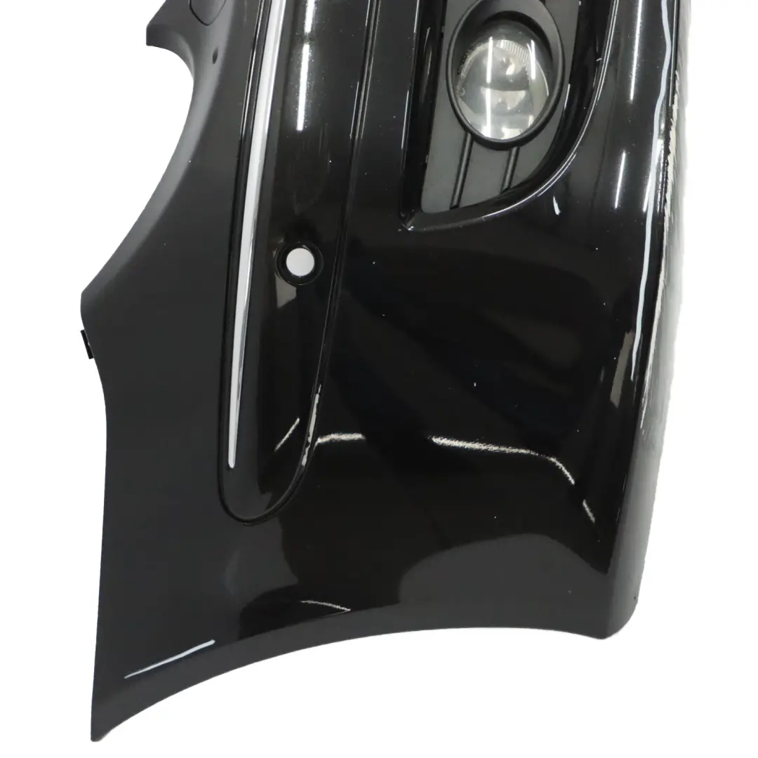 Mercedes W209 Front Bumper Trim Panel Cover Obsidian Black Metallic - 197 - SKU A2098853325-OB - Part number A2098853325