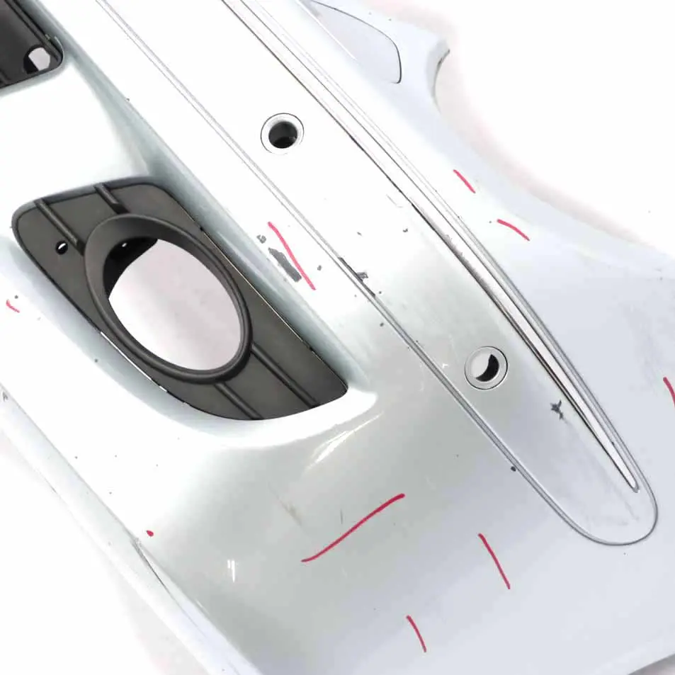 Front Bumper Trim Panel Cover Tellurium Silver Metallic - 762 to Mercedes W209 with Part number A2098853325 Mercedes W209 Front Bumper Trim Panel Cover Tellurium Silver Metallic - 762 - SKU A2098853325-TES - Part number A2098853325