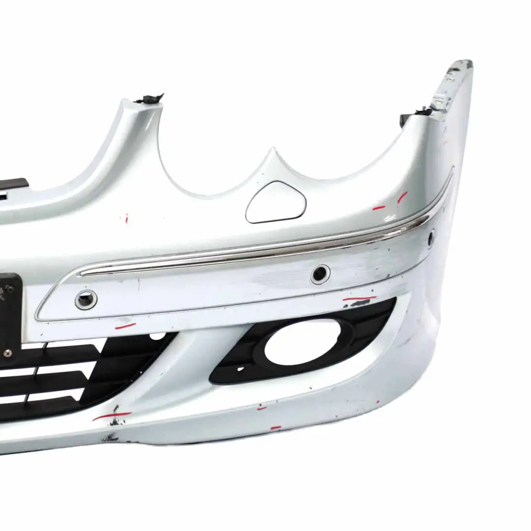 Mercedes W209 Front Bumper Trim Panel Cover Tellurium Silver Metallic - 762 - SKU A2098853325-TES - Part number A2098853325
