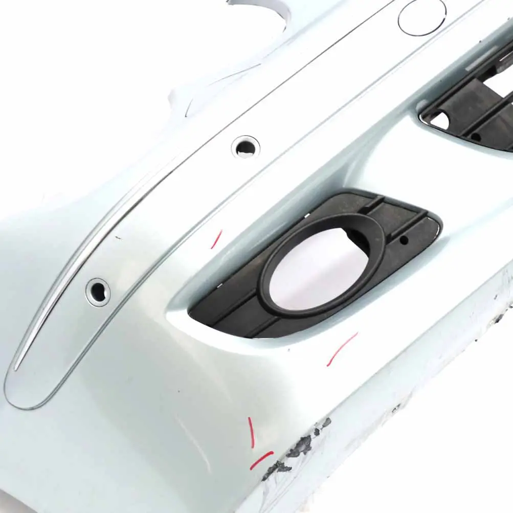 Front Bumper Trim Panel Cover Tellurium Silver Metallic - 762 to Mercedes W209 with Part number A2098853325 Mercedes W209 Front Bumper Trim Panel Cover Tellurium Silver Metallic - 762 - SKU A2098853325-TES - Part number A2098853325