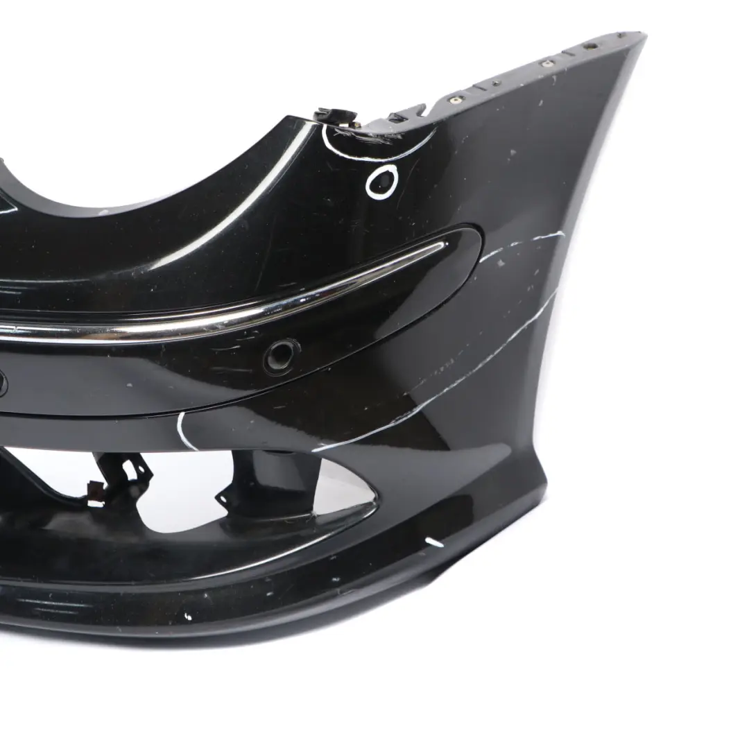 Mercedes W209 Front Bumper AMG Trim Panel Cover Obsidian Black Metallic - 197 - SKU A2098854425-OB - Part number A2098854425