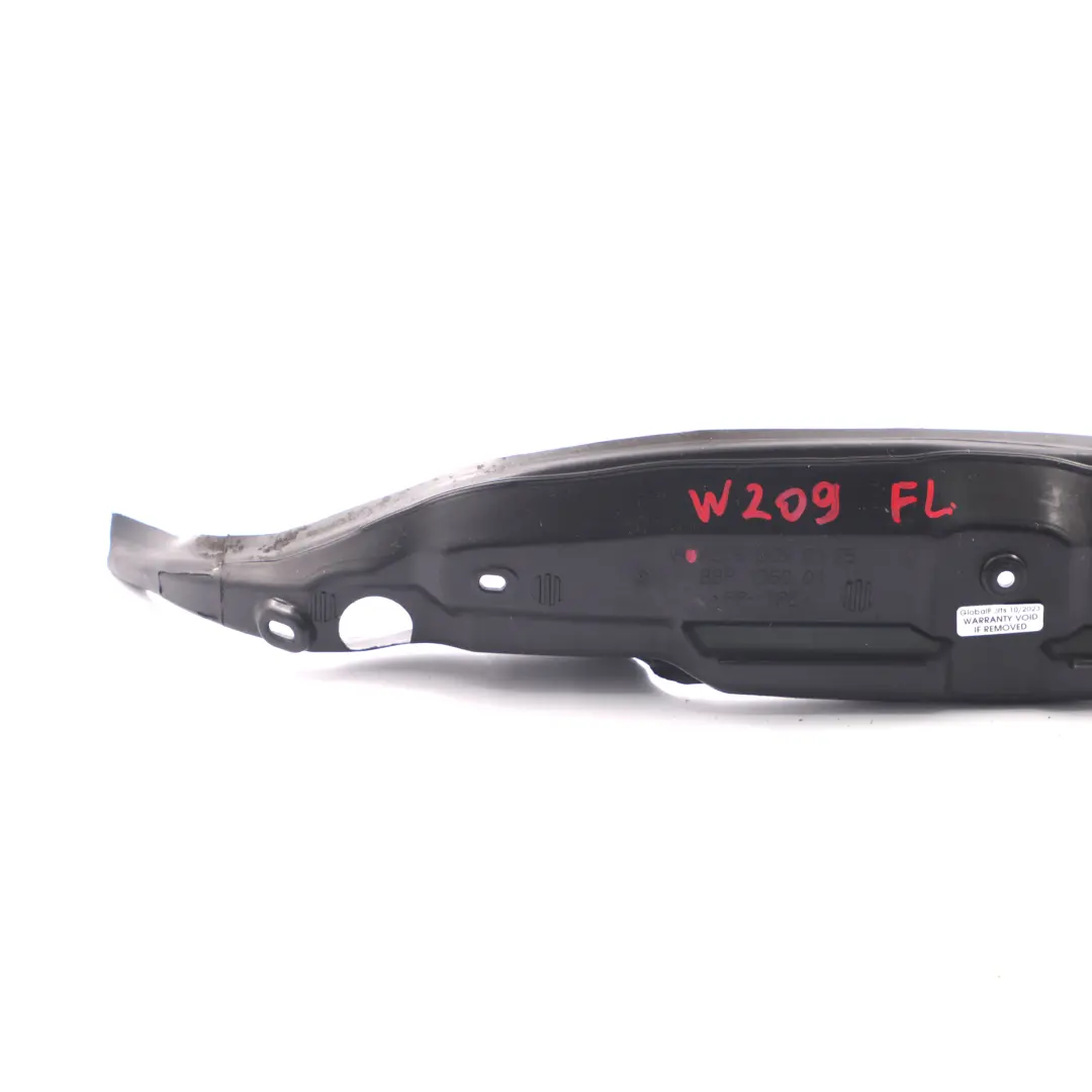 Mercedes C209 Fender Wing Panel Seal Front Left N/S Cover Bracket - SKU A2098890125 - Part number A2098890125