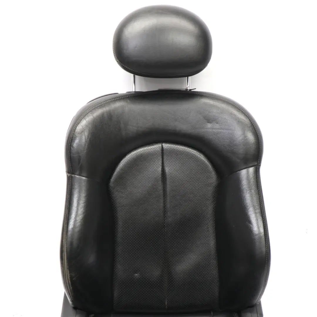 Asiento Delantero Derecho Interior Cuero Negro para Mercedes A209 Cabrio Convertible con número de pieza A2099103047 Mercedes A209 Cabrio Convertible Asiento Delantero Derecho Interior Cuero Negro - SKU A2099103047 - Número de pieza A2099103047
