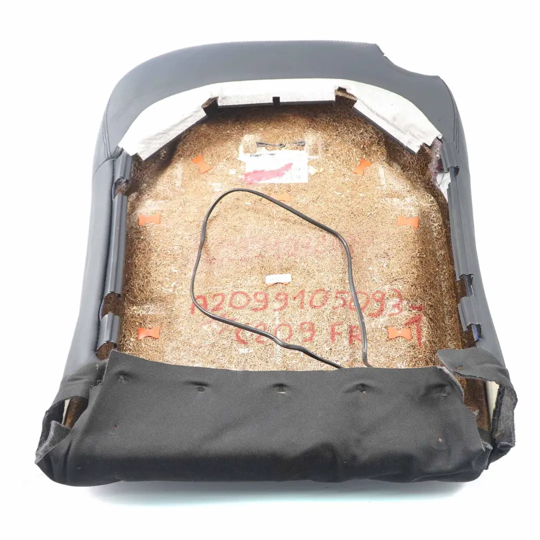 Funda Asiento Delantero Respaldo Calefactable Cuero Negro Derecho para Mercedes C209 con número de pieza A2099105093 Mercedes C209 Funda Asiento Delantero Respaldo Calefactable Cuero Negro Derecho - SKU A2099105093 - Número de pieza A2099105093