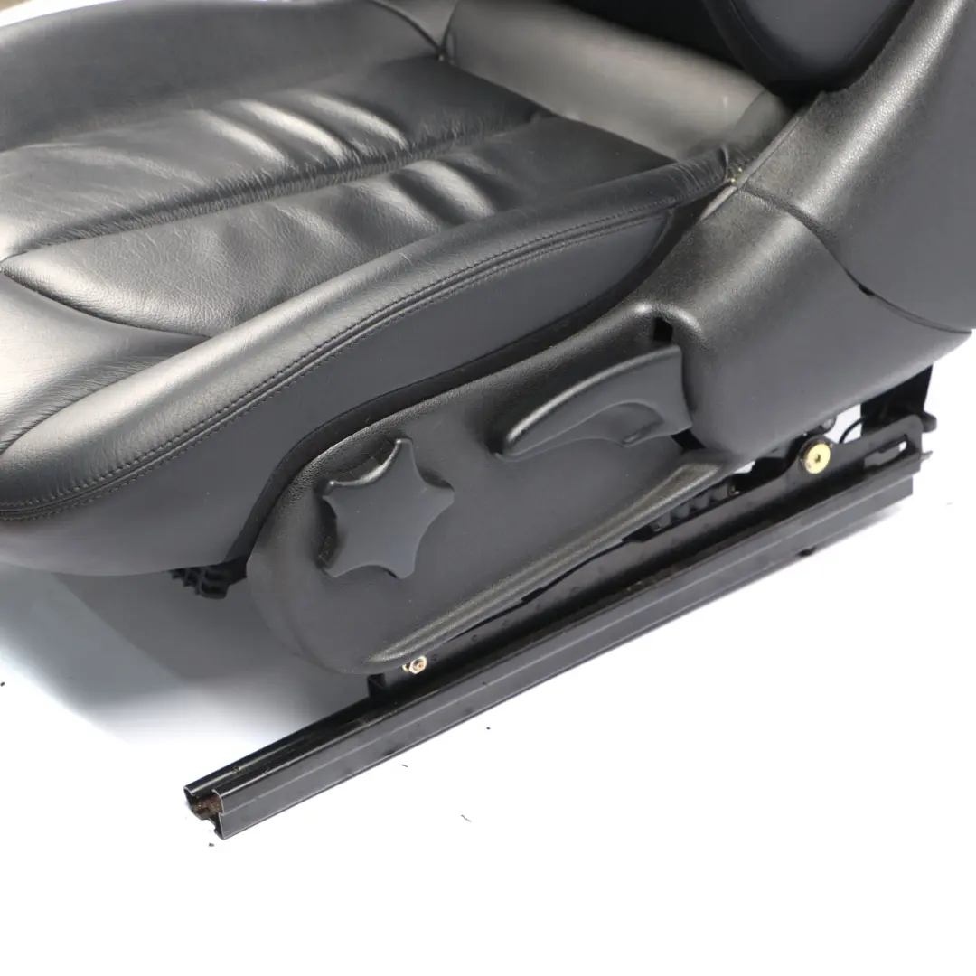 Mercedes A209 Convertible Front Seat Left N/S Heated Leather Nappa Black - SKU A2099106593-1 - Part number A2099106593