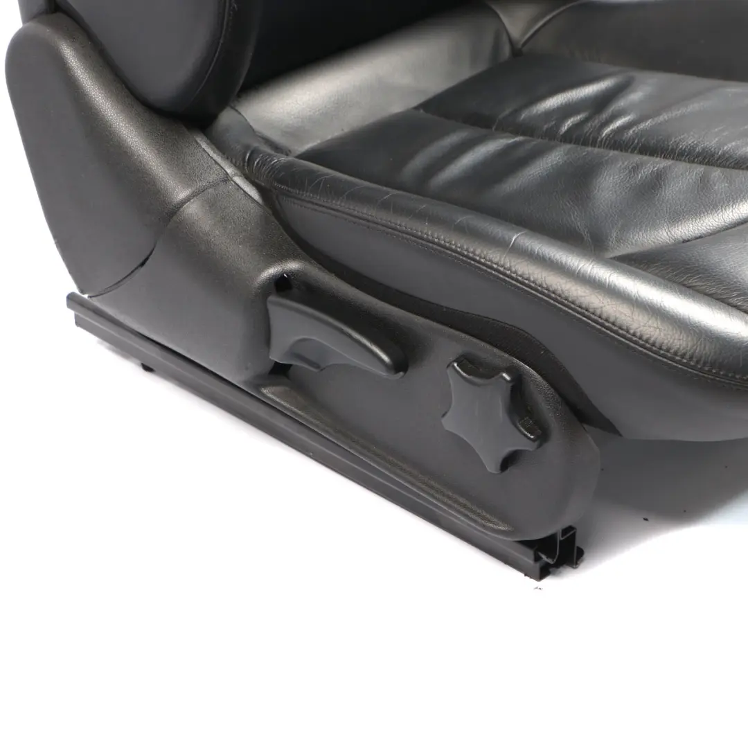 Mercedes A209 Convertible Front Seat Right O/S Heated Leather Nappa Black - SKU A2099106693-1 - Part number A2099106693