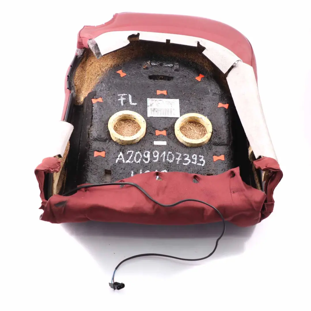 Coprisedili anteriori con schienale in pelle rossa Sinistra Destra per Mercedes A209 con numero di parte A2099107393 Mercedes A209 Coprisedili anteriori con schienale in pelle rossa Sinistra Destra - SKU A2099107393 - Numero di parte A2099107393