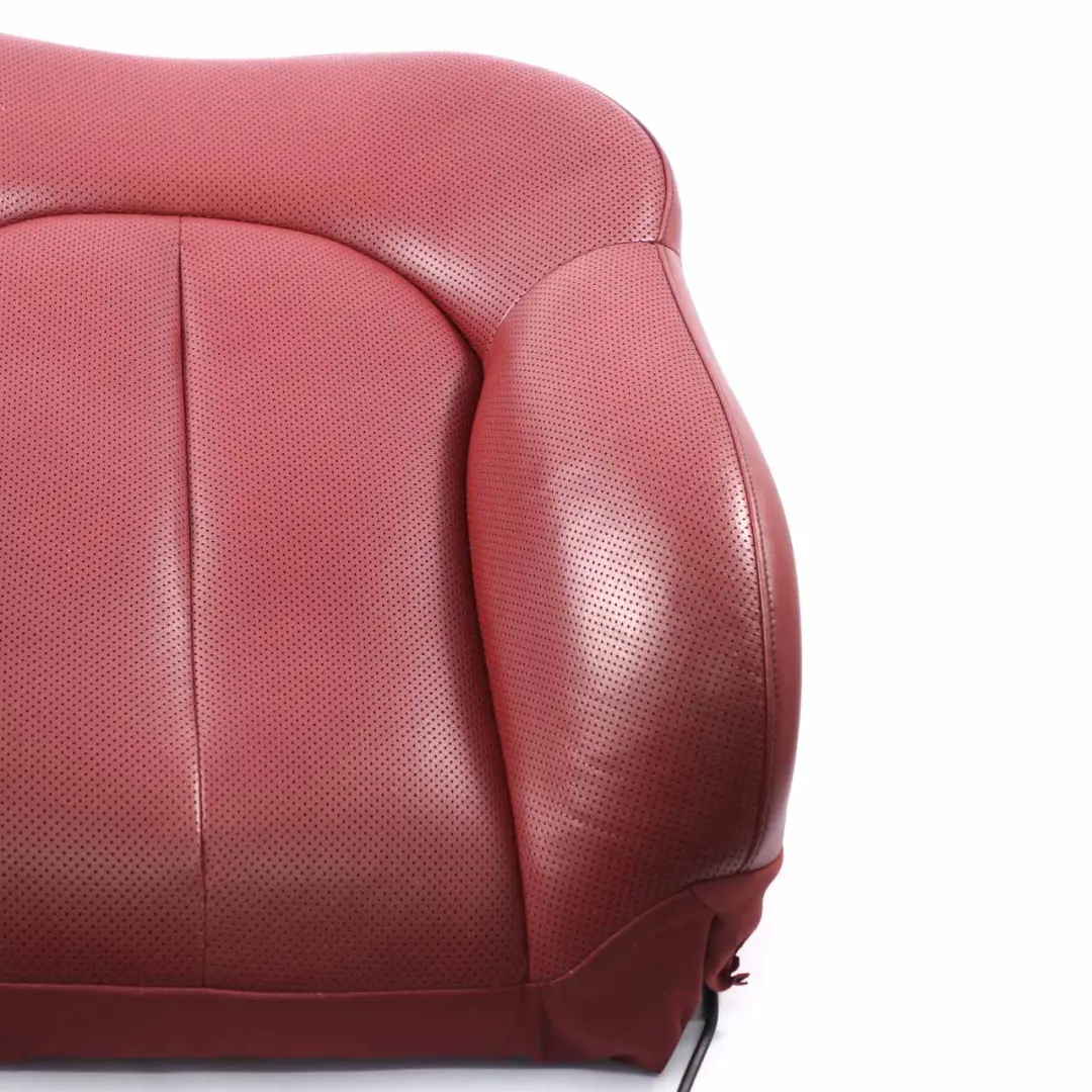 Mercedes A209 Front Seat Cover Heated Backrest Red Leather Left Right N/O/S - SKU A2099107393 - Part number A2099107393