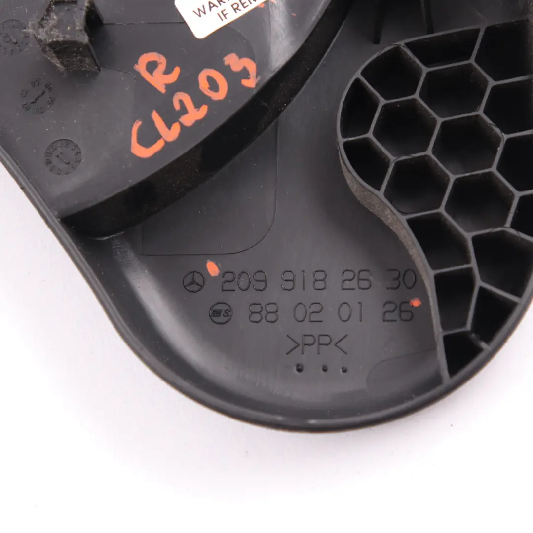 Front Seat Cover Mercedes CL203 Covering Trim Right O/S Black to with Part number A2099182630 Front Seat Cover Mercedes CL203 Covering Trim Right O/S Black - SKU A2099182630 - Part number A2099182630