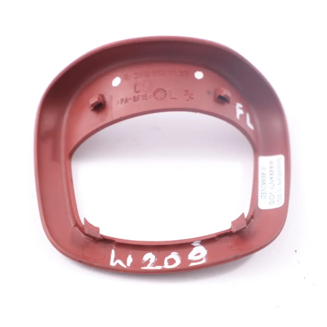 Asiento Delantero Manija Trim Izquierda Marco Rojo para Mercedes CLK W209 con número de pieza A2099190120 Mercedes CLK W209 Asiento Delantero Manija Trim Izquierda Marco Rojo - SKU A2099190120 - Número de pieza A2099190120