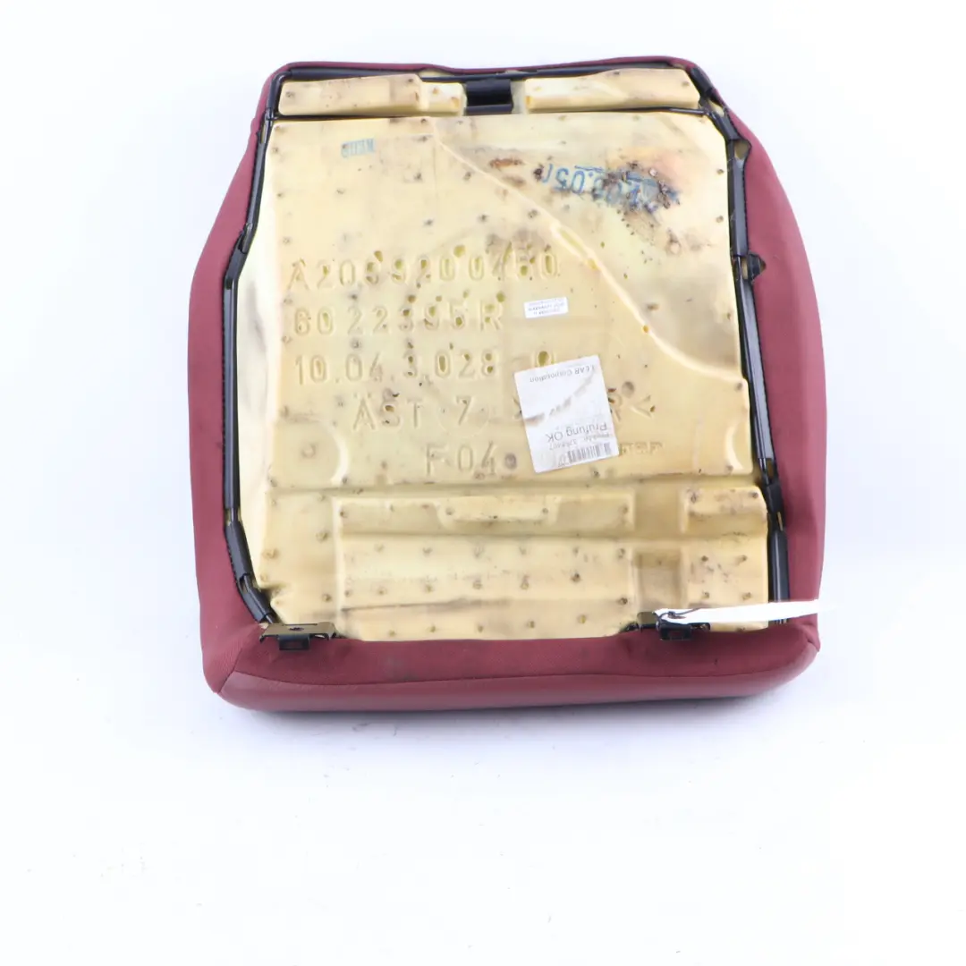 Front Seat Cover Left Right N/O/S Cloth Fabric Red Leather to Mercedes A209 with Part number A2099200237 Mercedes A209 Front Seat Cover Left Right N/O/S Cloth Fabric Red Leather - SKU A2099200237 - Part number A2099200237