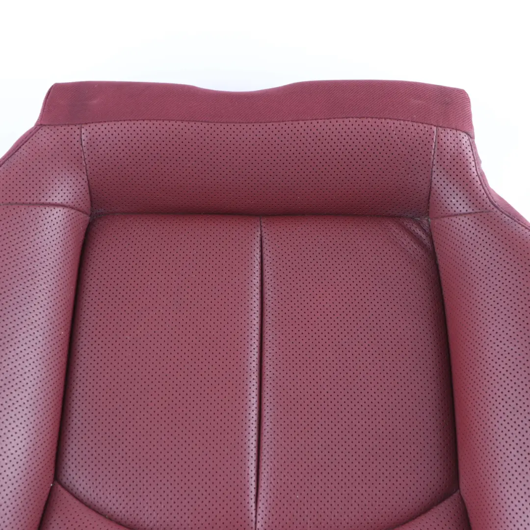 Mercedes A209 Front Seat Cover Left Right N/O/S Cloth Fabric Red Leather - SKU A2099200237 - Part number A2099200237