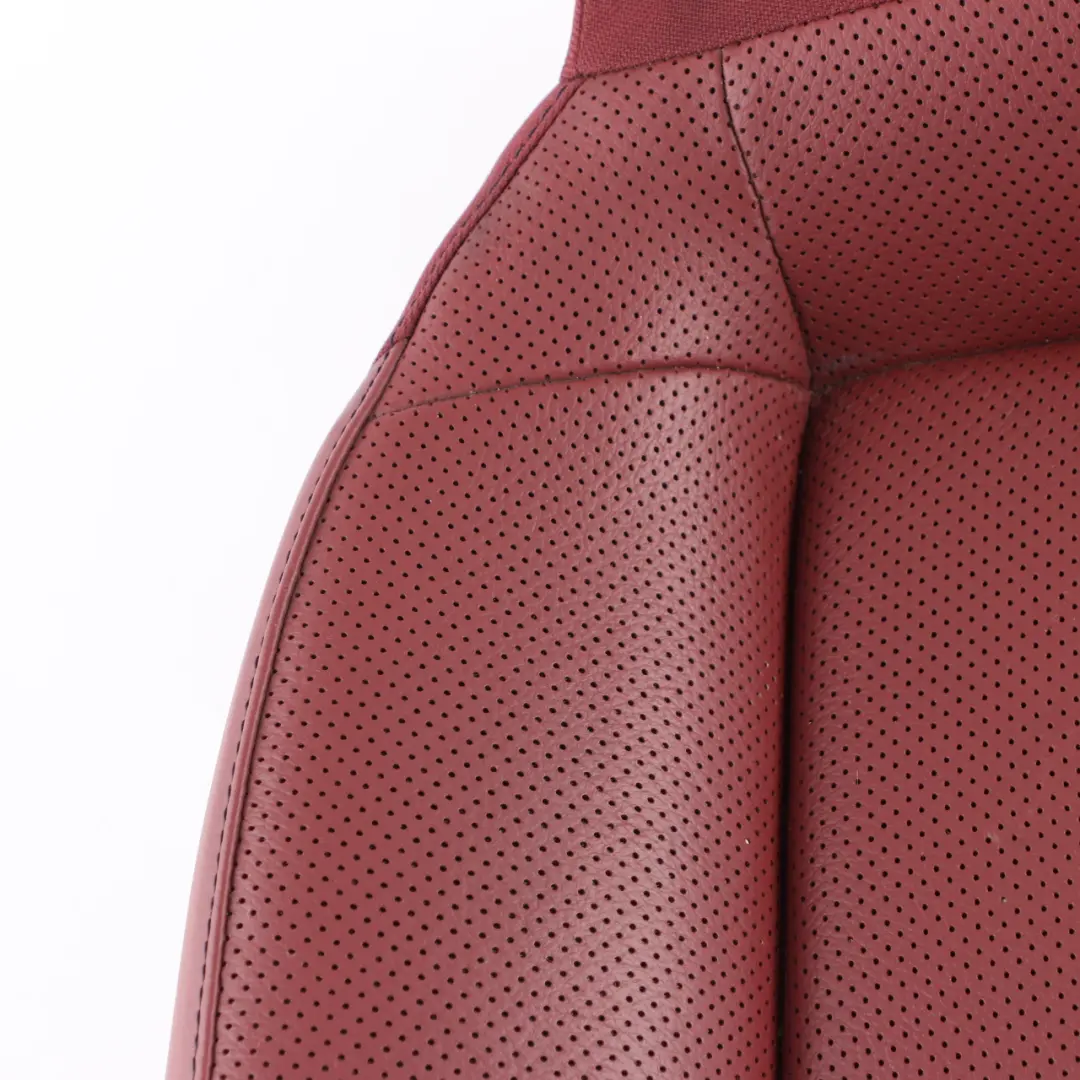 Mercedes A209 Front Seat Cover Left Right N/O/S Cloth Fabric Red Leather - SKU A2099200237 - Part number A2099200237