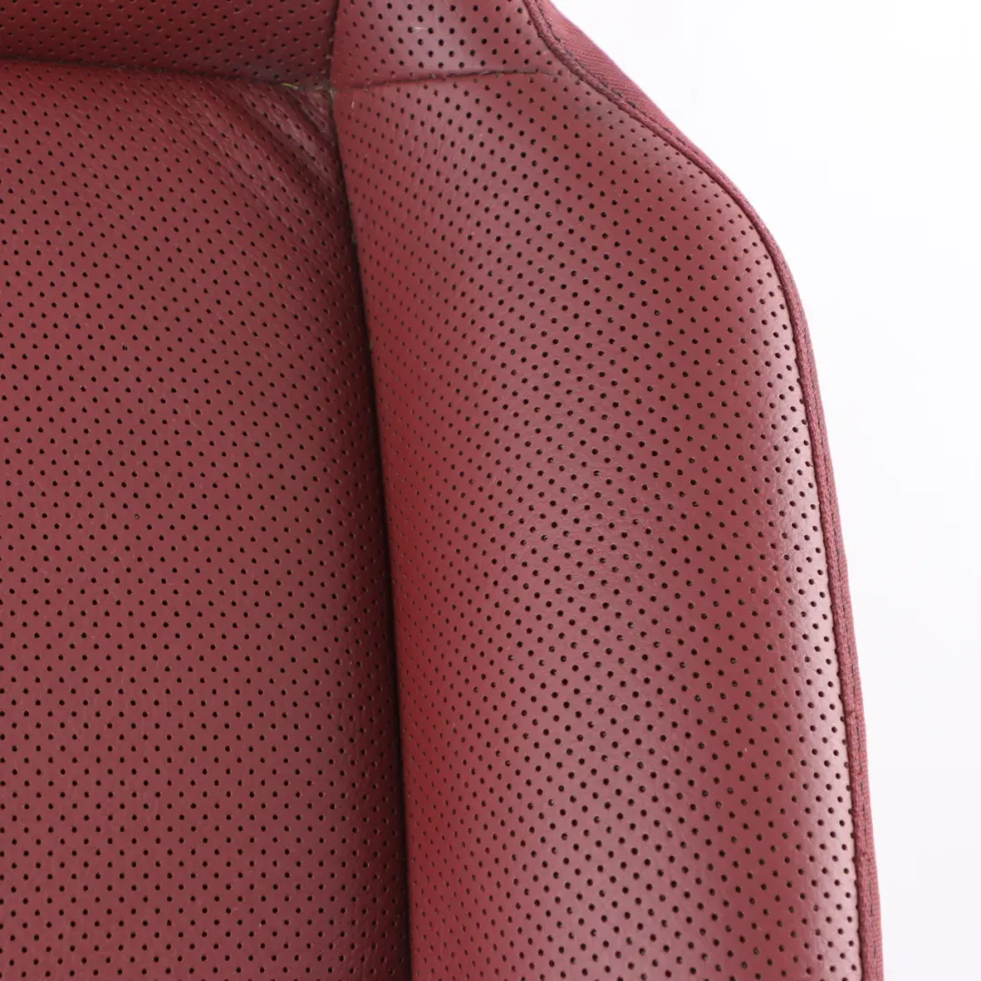 Mercedes A209 Front Seat Cover Left Right N/O/S Cloth Fabric Red Leather - SKU A2099200237 - Part number A2099200237