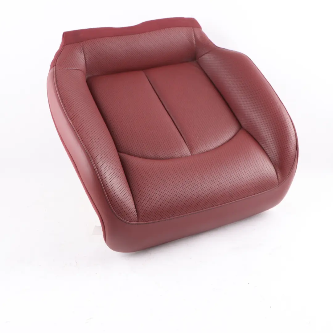 Mercedes A209 Front Seat Cover Left Right N/O/S Cloth Fabric Red Leather - SKU A2099200237 - Part number A2099200237