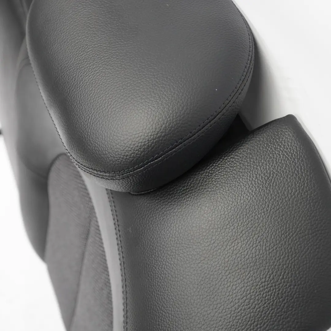 Mercedes C209 Respaldo Asiento Trasero Izquierdo Cubre Respaldo Tela Cuero Negro - SKU A2099200335 - Número de pieza A2099200335