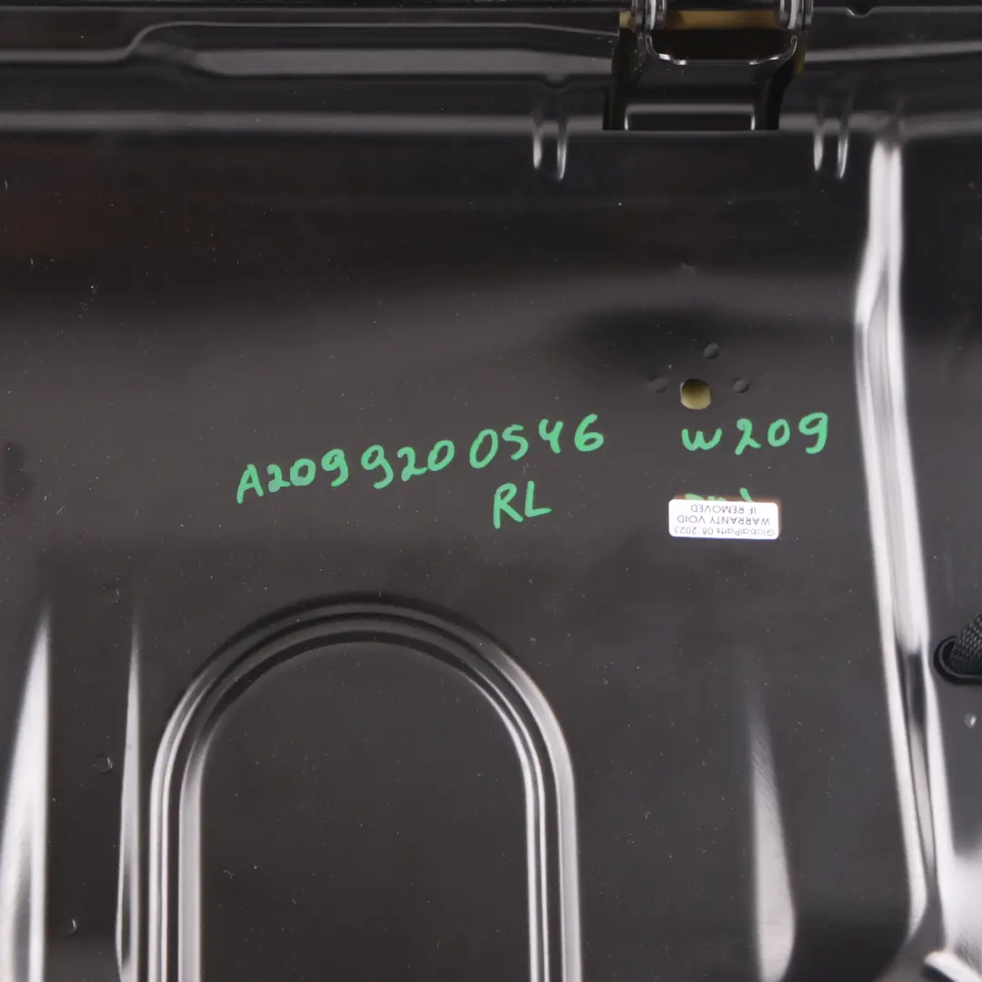 Mercedes C209 Seat Cover Rear Left N/S Cushion Covering Black Leather Nappa - SKU A2099200546 - Part number A2099200546