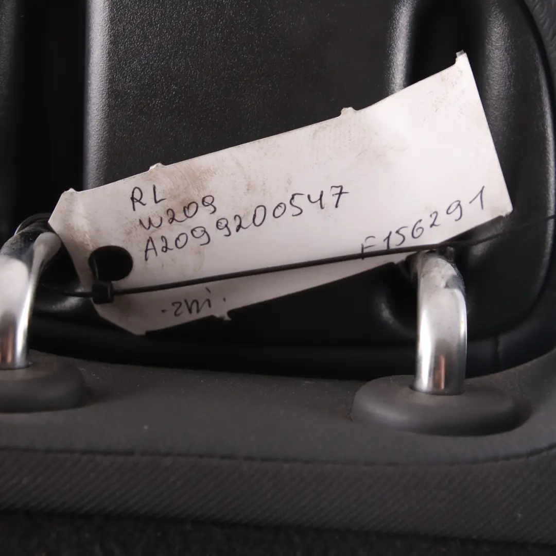 Mercedes C209 Seat Backrest Rear Left N/S Back Cover Leather Nappa Anthracite - SKU A2099200547 - Part number A2099200547