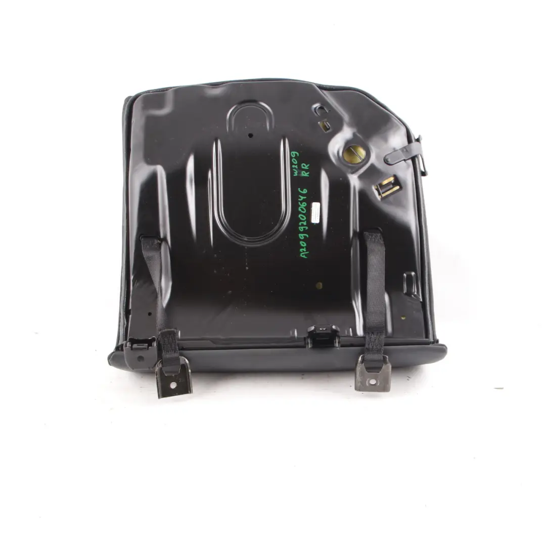 Right O/S Cushion Covering Black Leather Nappa to Mercedes C209 Seat Cover Rear with Part number A2099200646 Mercedes C209 Seat Cover Rear Right O/S Cushion Covering Black Leather Nappa - SKU A2099200646 - Part number A2099200646