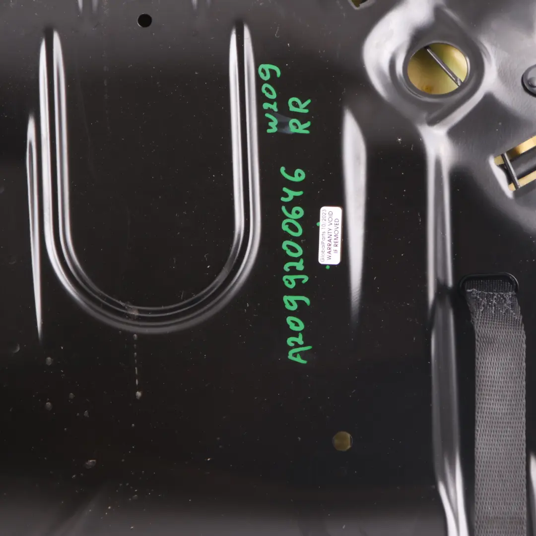 Right O/S Cushion Covering Black Leather Nappa to Mercedes C209 Seat Cover Rear with Part number A2099200646 Mercedes C209 Seat Cover Rear Right O/S Cushion Covering Black Leather Nappa - SKU A2099200646 - Part number A2099200646