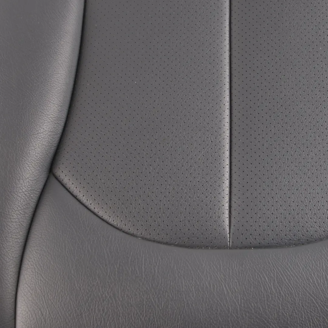 Mercedes C209 Seat Cover Rear Right O/S Cushion Covering Black Leather Nappa - SKU A2099200646 - Part number A2099200646
