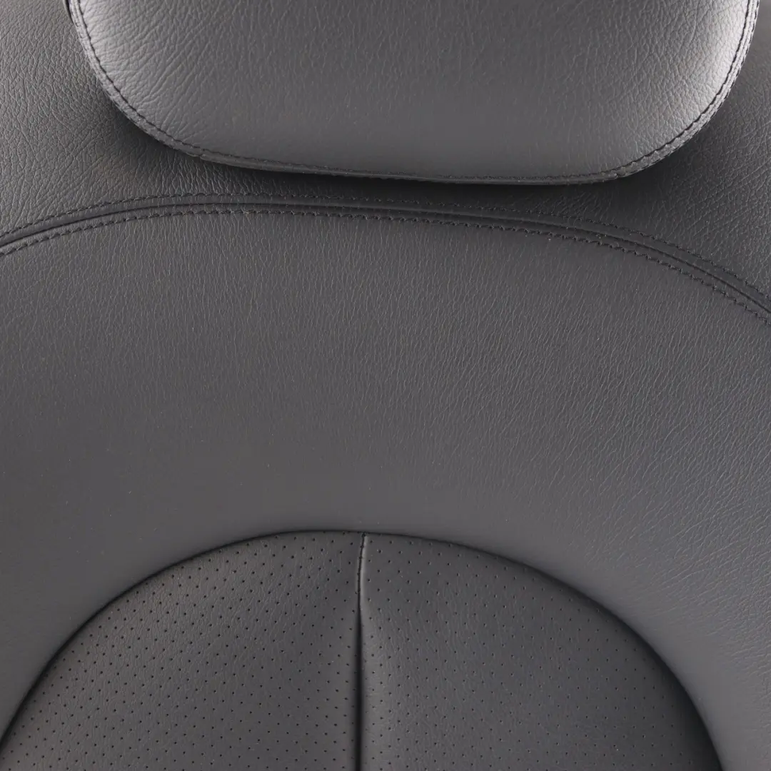 Mercedes C209 Seat Backrest Rear Right O/S Back Cover Leather Nappa Anthracite - SKU A2099200647 - Part number A2099200647