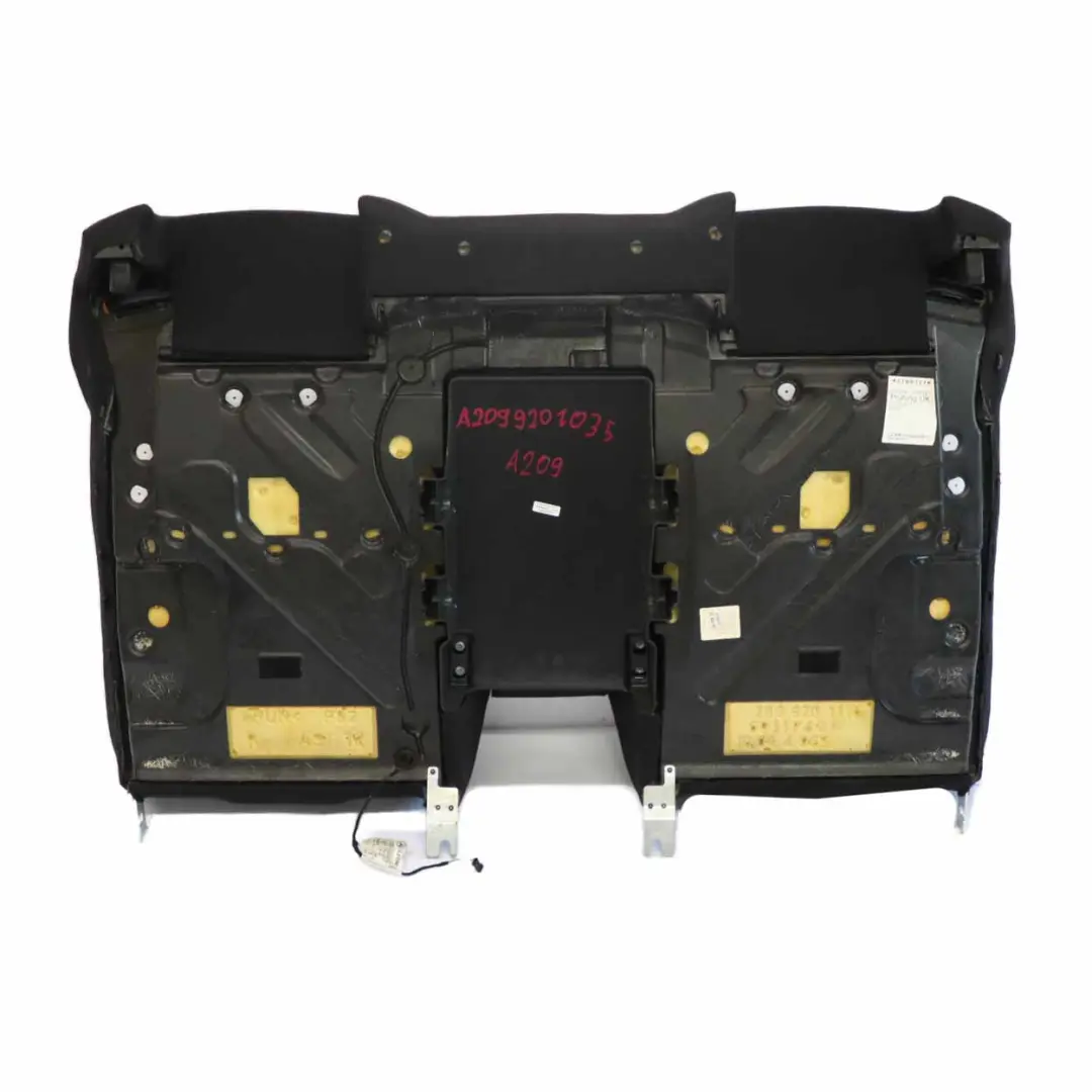 Schienale posteriore Rivestimento panno tessuto nero per Mercedes A209 Cabrio con numero di parte A2099201035 Mercedes A209 Cabrio Schienale posteriore Rivestimento panno tessuto nero - SKU A2099201035 - Numero di parte A2099201035
