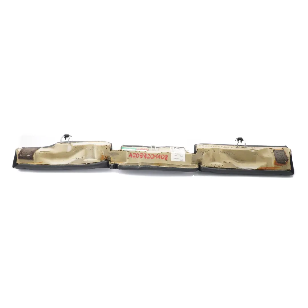 Mercedes C209 Sitzhalter Abdeckung hinten links Bank Leder Schwarz - SKU A2099201108 - Teilenummer A2099201108
