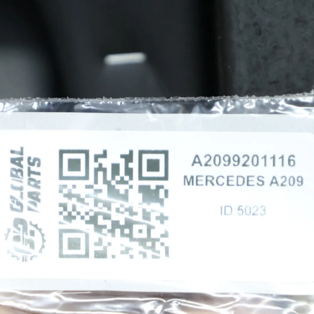 Mercedes A209 Cabrio Rear Seat Backrest Back Rest Leather Nappa Black - SKU A2099204935-1 - Part number A2099204935