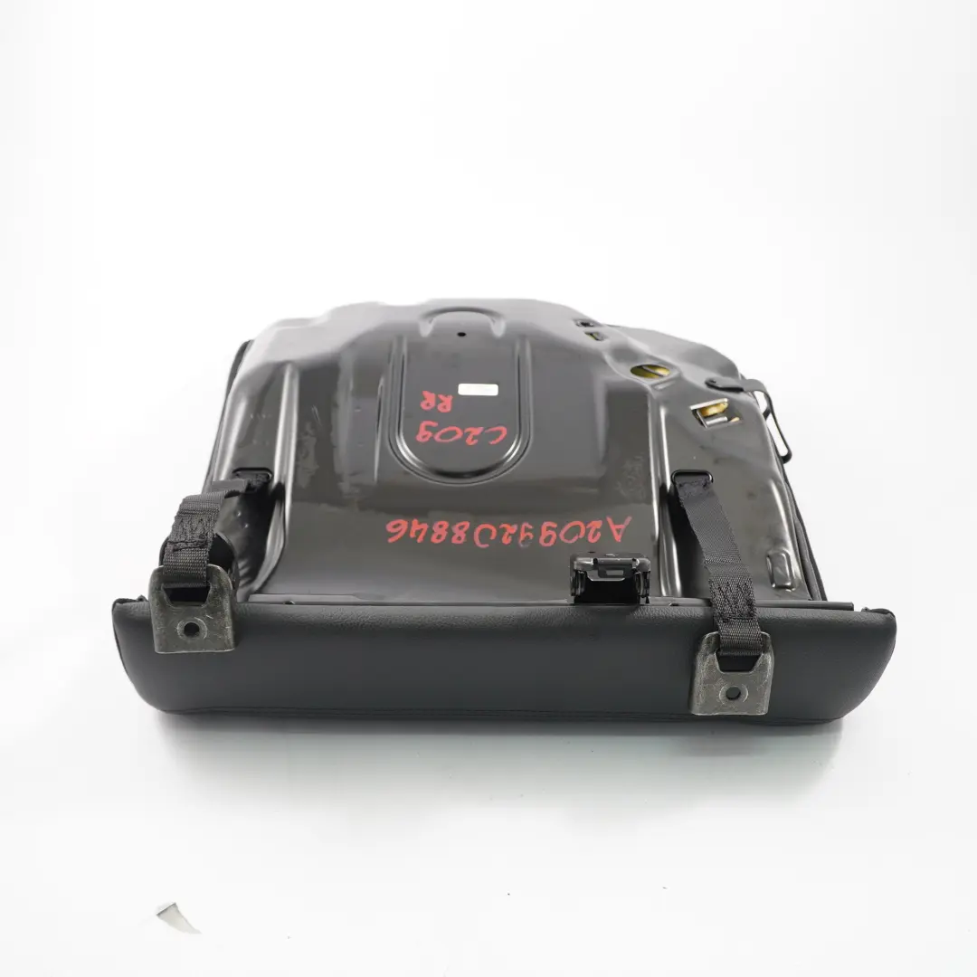 Mercedes C209 Funda Asiento Trasero Derecho Cojín Asiento Tela Negro Cuero - SKU A2099208846 - Número de pieza A2099208846
