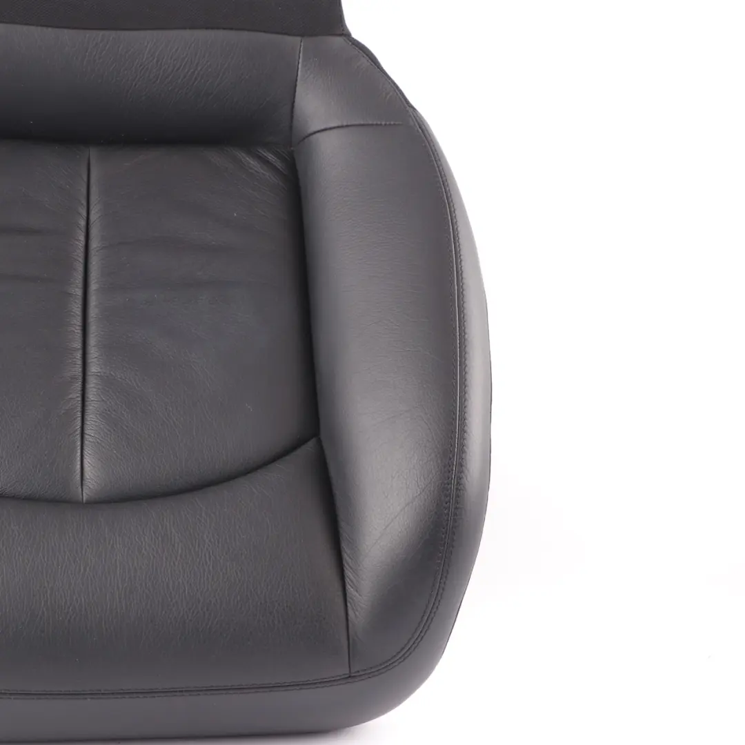 Mercedes A209 Seat Cover Rear Left N/S Cushion Covering Black Leather Nappa - SKU A2099209746 - Part number A2099209746