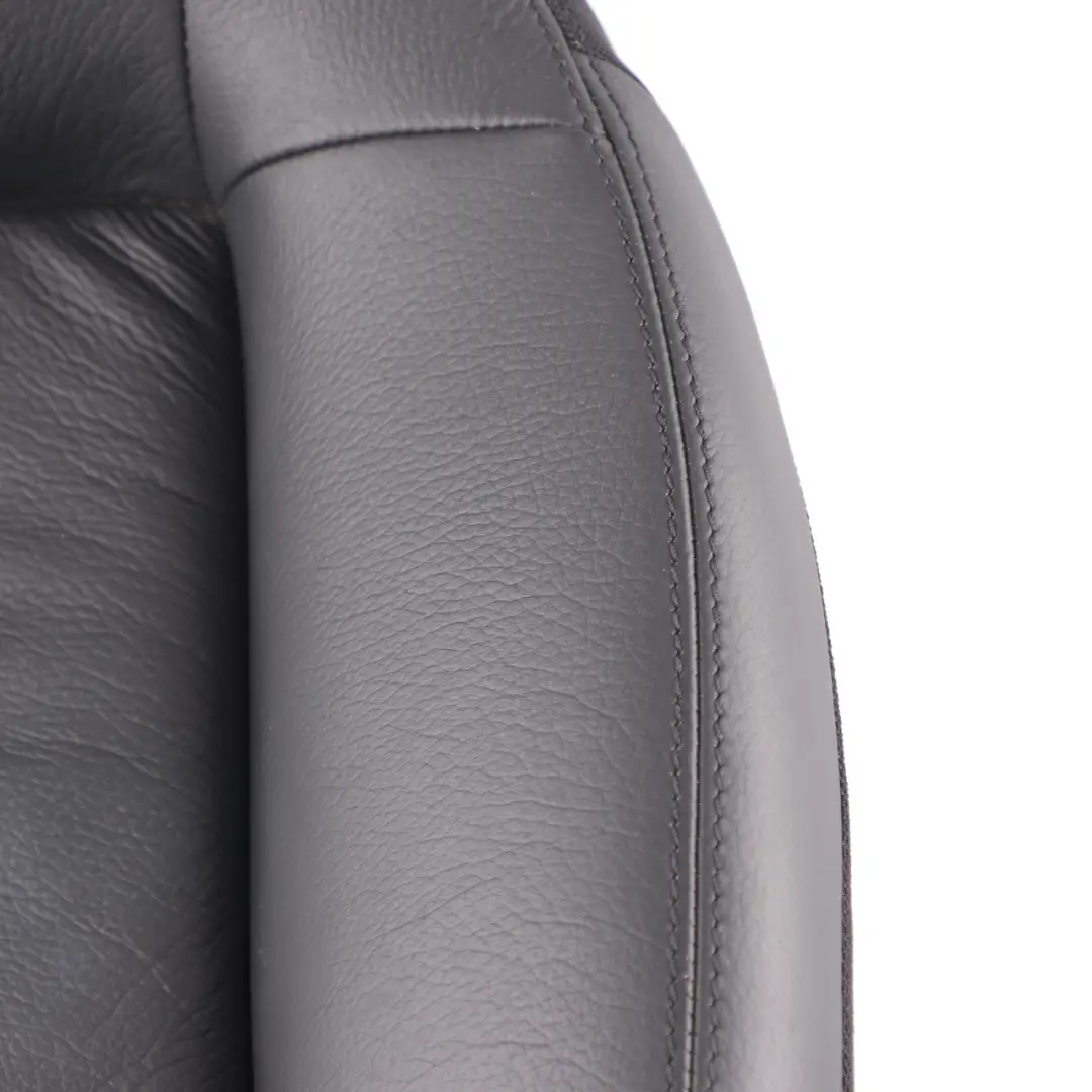 Mercedes A209 Seat Cover Rear Left N/S Cushion Covering Black Leather Nappa - SKU A2099209746 - Part number A2099209746