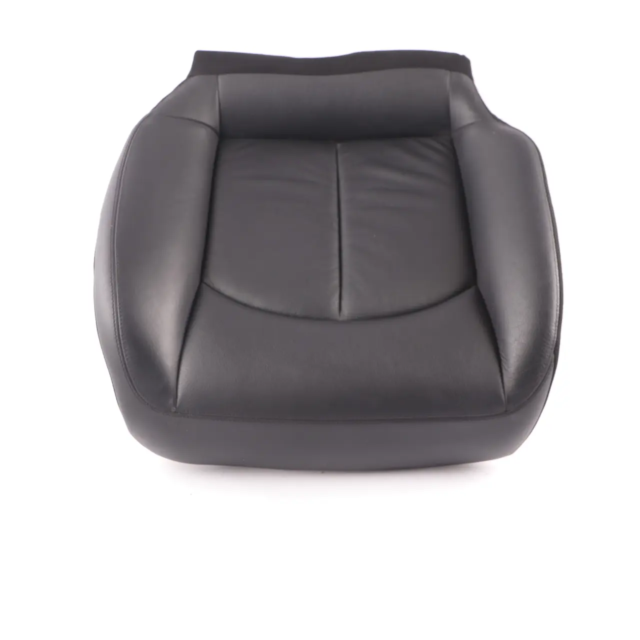 Mercedes A209 Coprisedile Posteriore Destro Cuscino Rivestimento Pelle Nera