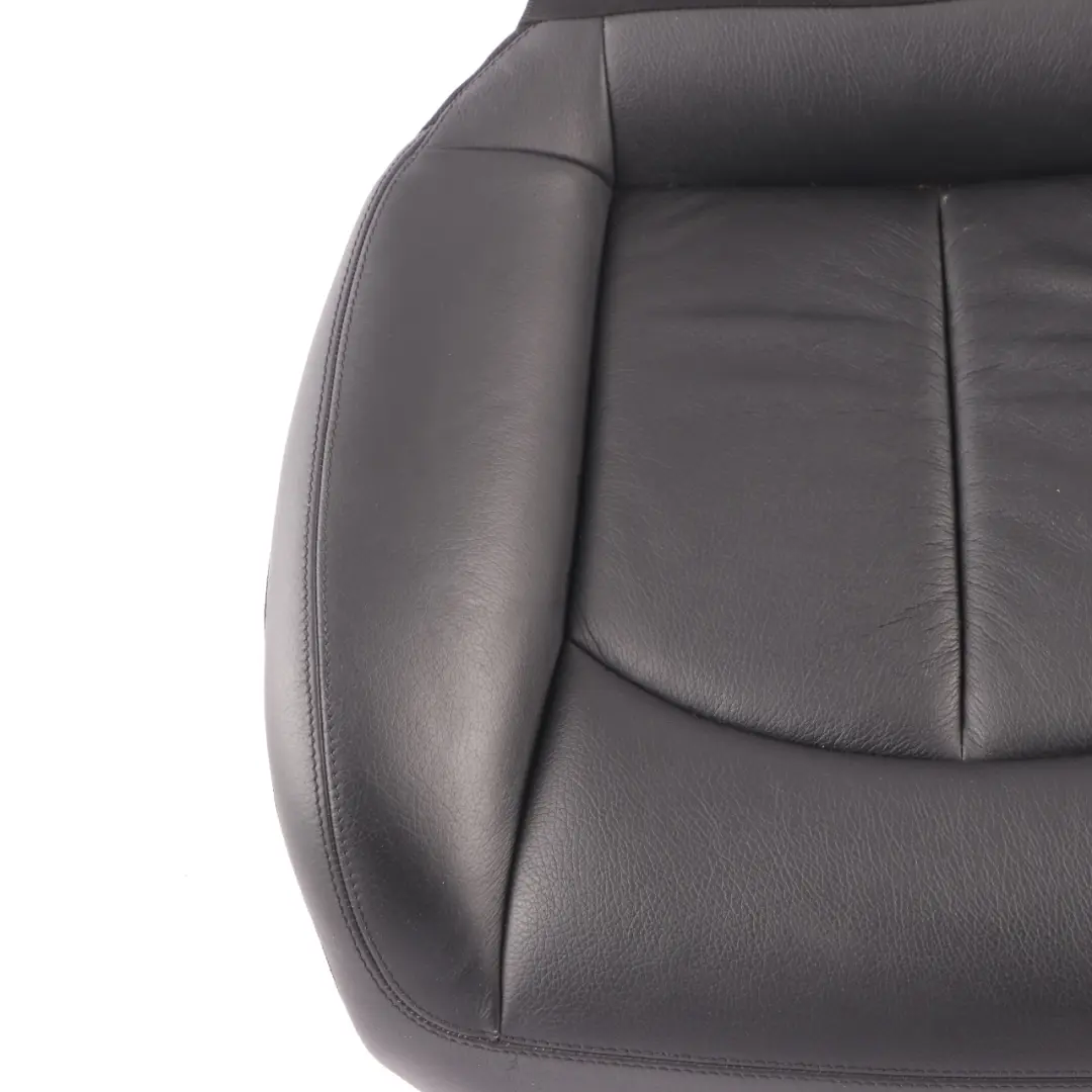 Mercedes A209 Seat Cover Rear Right O/S Cushion Covering Black Leather Nappa - SKU A2099209846 - Part number A2099209846