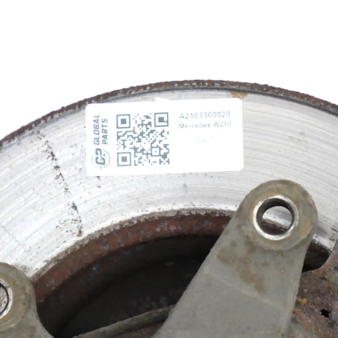 Suspensión Delantera Izquierda Disco de Freno Porta Ruedas para Mercedes W210 E 240 con número de pieza A2103300020 Mercedes W210 E 240 Suspensión Delantera Izquierda Disco de Freno Porta Ruedas - SKU A2103300020 - Número de pieza A2103300020
