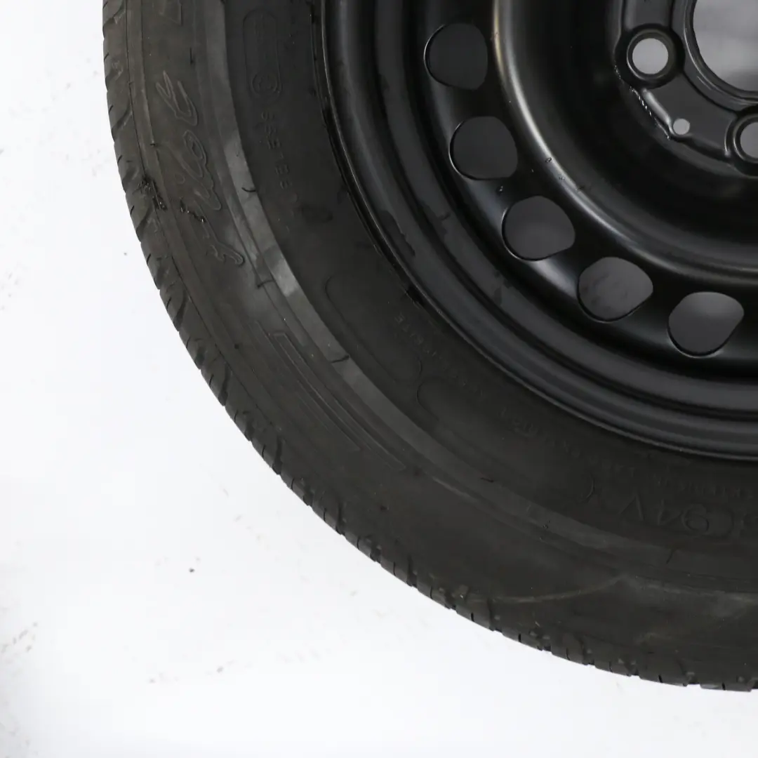 Ersatzrad Stahl 16" 7J Bereifung 205/65 ET:37 für Mercedes W210 mit Teilenummer A2104000702 Mercedes W210 Ersatzrad Stahl 16" 7J Bereifung 205/65 ET:37 - SKU A2104000702 - Teilenummer A2104000702