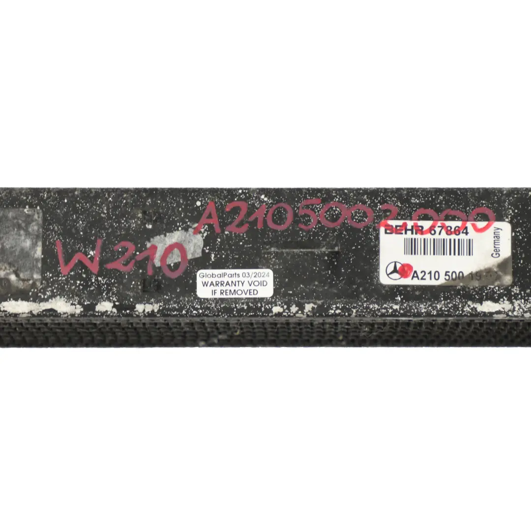 Mercedes W210 M111 OM612 Refroidisseur de charge d'air Radiateur - SKU A2105002000 - Numéro de pièce A2105002000
