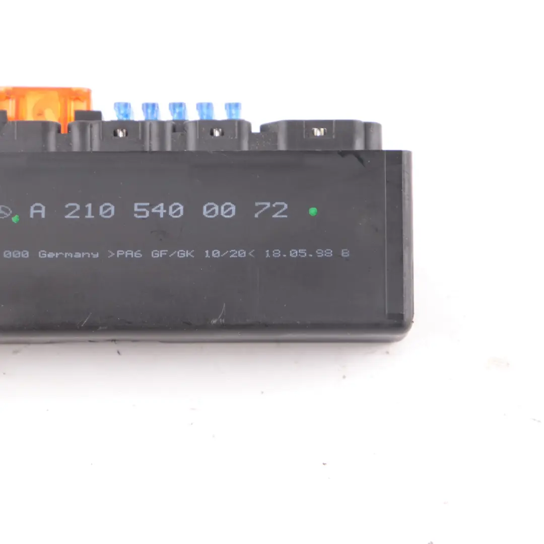 Fuse Box Mercedes W210 R170 Multifunctional Relay Fuse Unit Module to with Part number A2105400072 Fuse Box Mercedes W210 R170 Multifunctional Relay Fuse Unit Module - SKU A2105400072 - Part number A2105400072