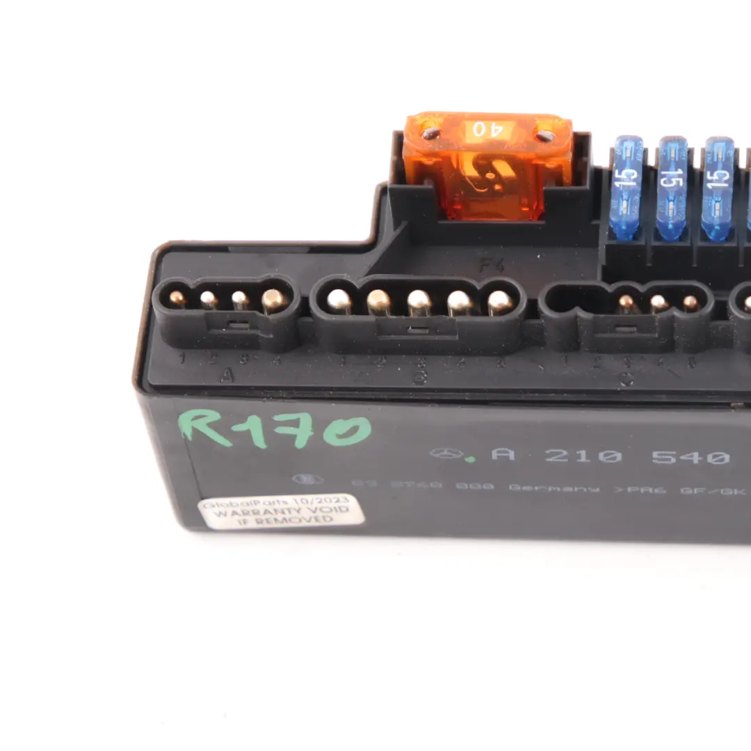 Fuse Box Mercedes W210 R170 Multifunctional Relay Fuse Unit Module to with Part number A2105400072 Fuse Box Mercedes W210 R170 Multifunctional Relay Fuse Unit Module - SKU A2105400072 - Part number A2105400072