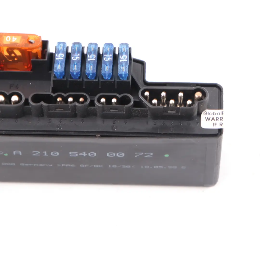 Fuse Box Mercedes W210 R170 Multifunctional Relay Fuse Unit Module to with Part number A2105400072 Fuse Box Mercedes W210 R170 Multifunctional Relay Fuse Unit Module - SKU A2105400072 - Part number A2105400072