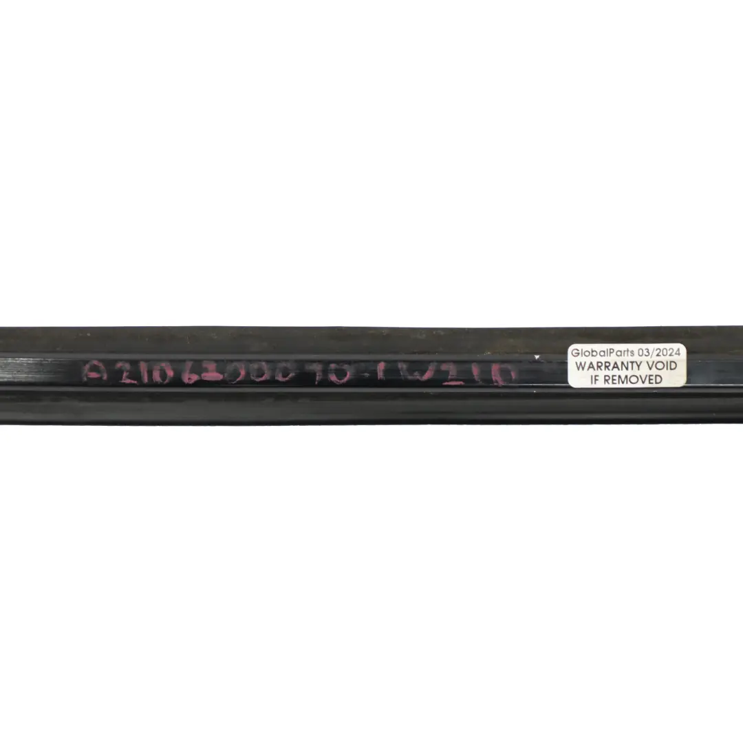 Window Strip Left N/S Sealing Trim Panel Chrome to Mercedes W210 Rear with Part number A2106700090 Mercedes W210 Rear Window Strip Left N/S Sealing Trim Panel Chrome - SKU A2106700090-1 - Part number A2106700090