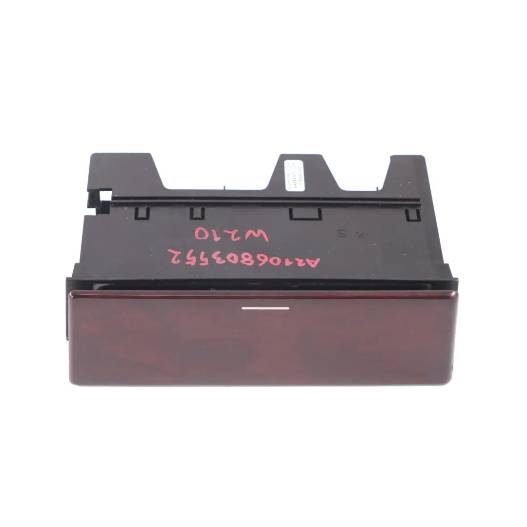 Mercedes W210 Front Centre Console Storage Tray Alameda Wood - SKU A2106803552 - Part number A2106803552