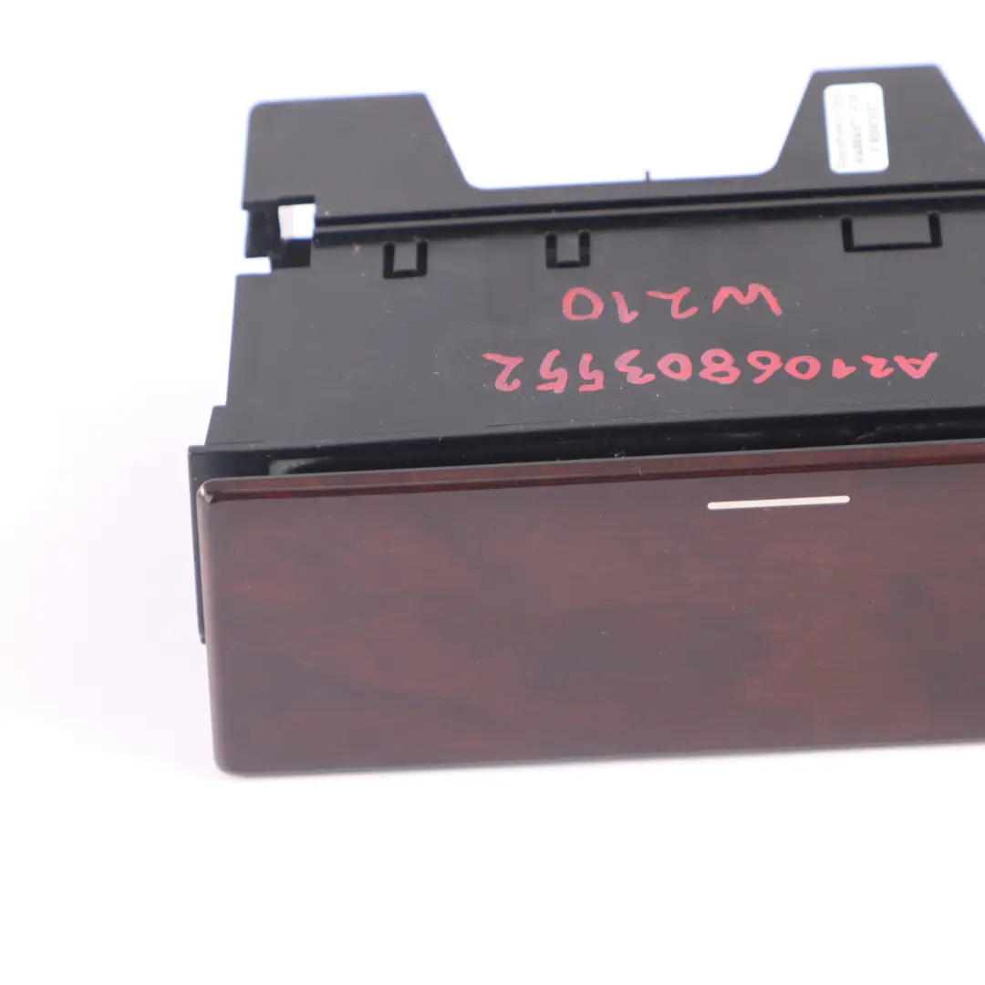 Front Centre Console Storage Tray Alameda Wood to Mercedes W210 with Part number A2106803552 Mercedes W210 Front Centre Console Storage Tray Alameda Wood - SKU A2106803552 - Part number A2106803552