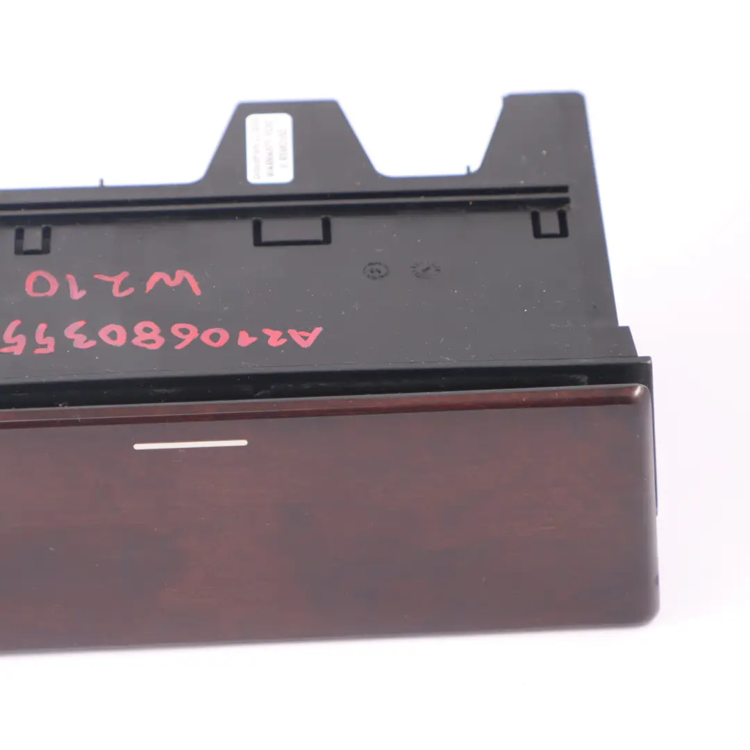 Mercedes W210 Front Centre Console Storage Tray Alameda Wood - SKU A2106803552 - Part number A2106803552
